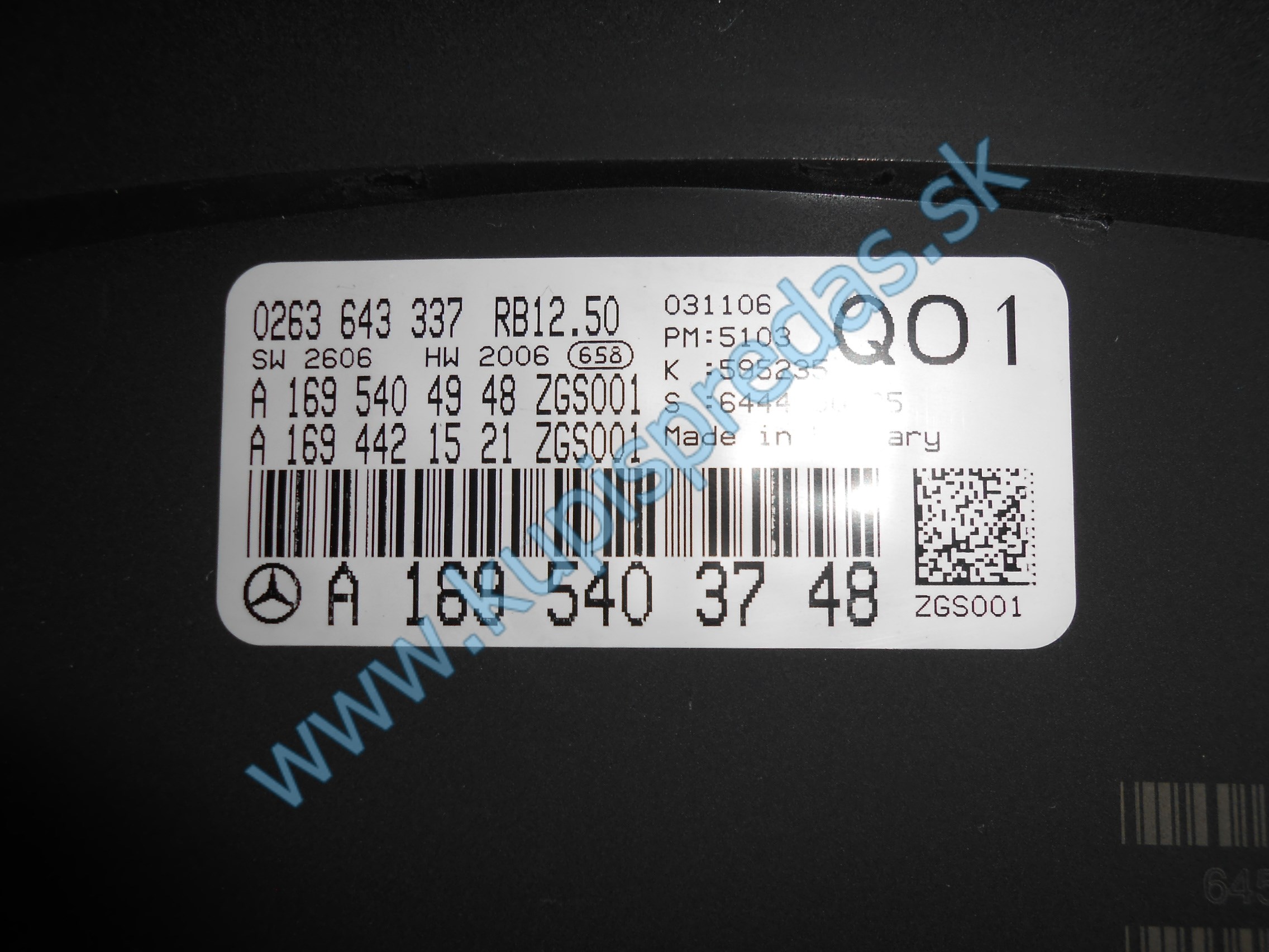 Budiky Mercedes A W169 / benzinové /